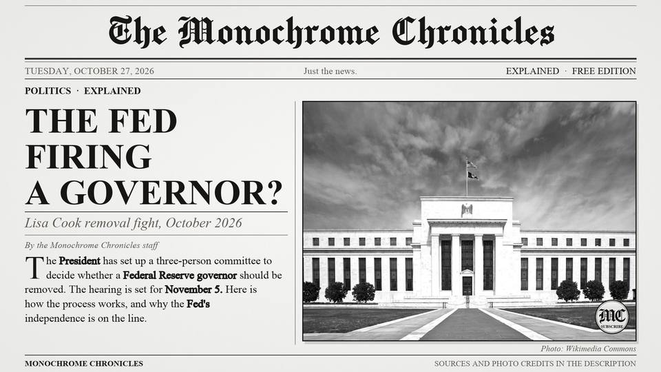 Title card of the video edition: Can a Committee Decide Who Sits at the Fed?