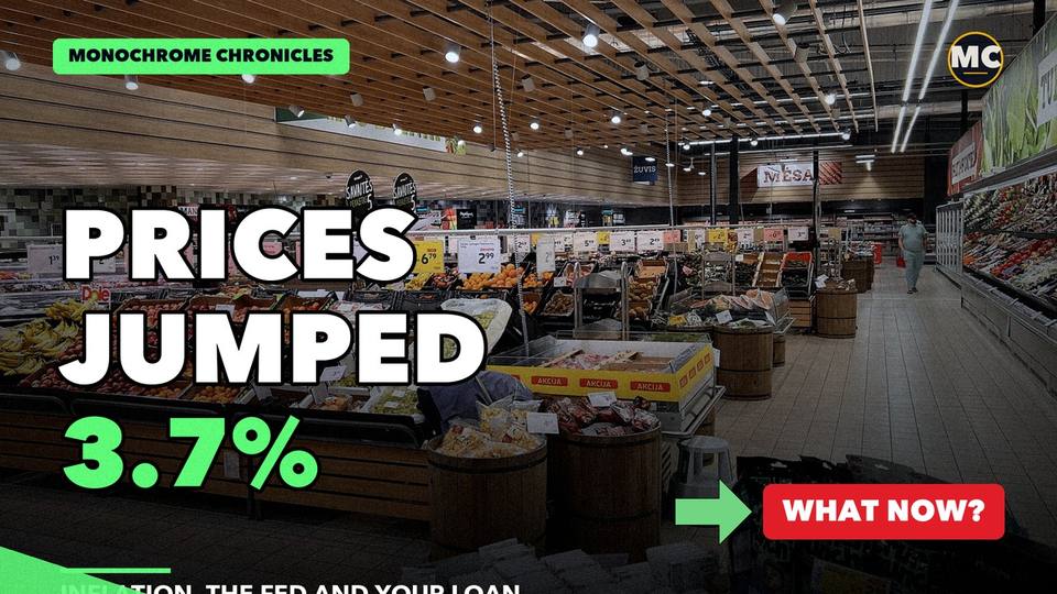 Title card of the video edition: Prices Are Up 3.7%. Here’s What It Means for You